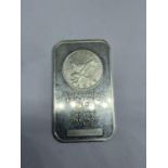 A SUNSHINE MINTING INC .999 SILVER ONE TROY OUNCE TOKEN