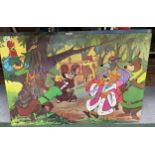 A DISNEY ROBIN HOOD PRINT ON BOARD