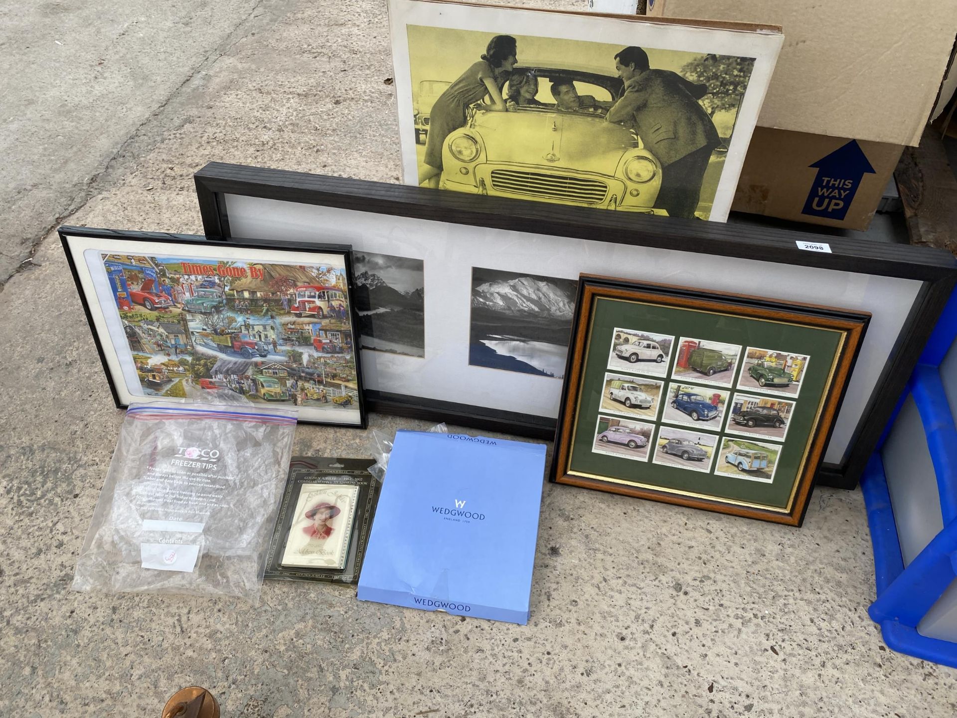 AN ASSORTMENT OF ITEMS TO INCLUDE FRAMED PRINTS ETC
