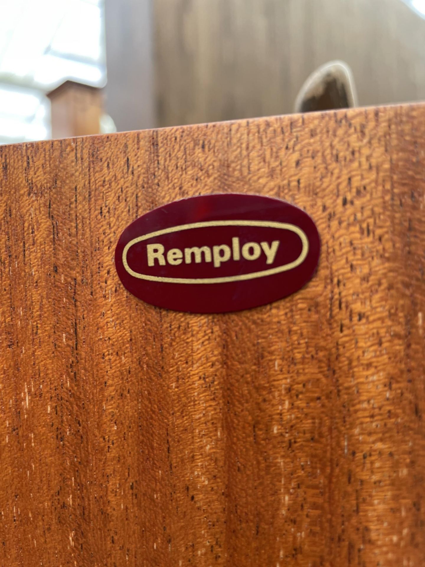 A RETRO TEAK REMPLOY TWO DOOR CABINET ON OPEN BASE, 23.5" WIDE - Image 4 of 4