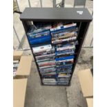A LARGE ASSORTMENT OF DVDS AND BLU-RAY DVDS