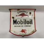 AN ENAMEL MOBIL OIL SIGN