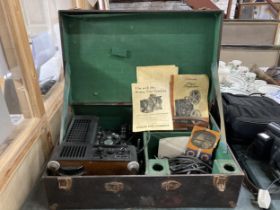 A VINTAGE DITMAR DUO PROJECTOR IN ORIGINAL CASE