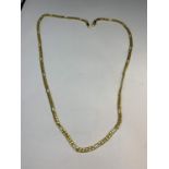 A MARKED 9 CARAT GOLD NECKLACE GROSS WEIGHT 8.7 GRAMS