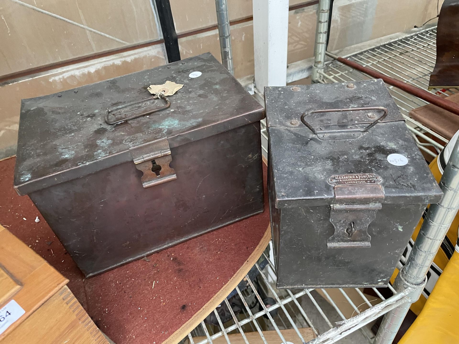 TWO METAL HOSPITAL BOXES AND A WOODEN KODAK FILM TANK - Image 2 of 6