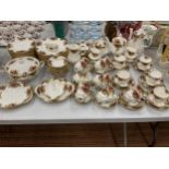 A LARGE 100+ PIECE ROYAL ALBERT 'OLD COUNTRY ROSES' DINNER AND TEA SERVICE COMPRISING COFFEE POT,