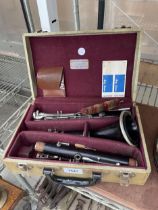 A CASED CONSOLE SUPER CLARINET