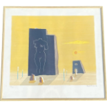 ESAIAS THOREN (SWEDISH, 1901-1981) PENCIL SIGNED LIMITED EDITION (134/750) COLOURED ABSTRACT