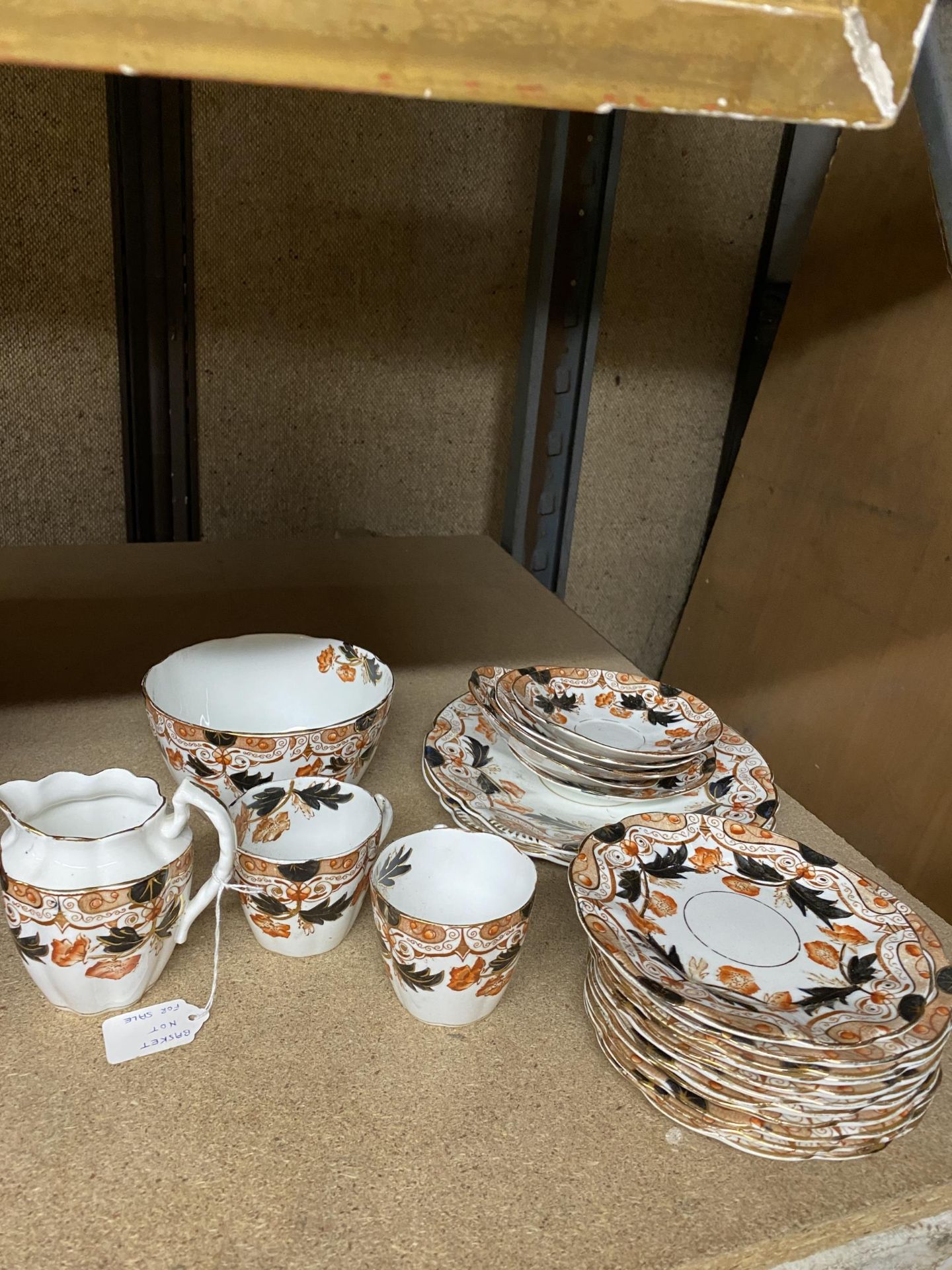 A VINTAGE FLORAL BONE CHINA TEA SET