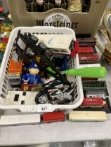 A COLLECTION OF DIE-CAST AND OTHER TOY VEHICLES, ETC