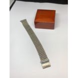 A VINTAGE SILVER J.A.M BRACELET IN A PRESENTATION BOX