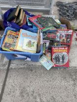 AN ASSORTMENT OF VARIOUS CHILDRENS AND SPORTING BOOKS