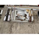 A LARGE QUANTITY OF WALL AND SHLEVING BRACKETS ETC