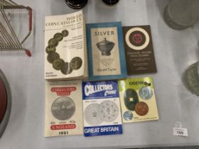 SIX BOOKS ON COINS AND SILVER HALLMARKS