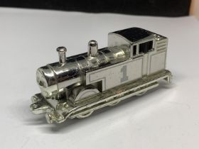 A SILVER COLOURED LIMITED EDITION THOMAS THE TANK ENGINE