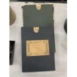 TWO B STANFORD 1912 CASED ORDNANCE SURVEY MAPS OF CHESHIRE