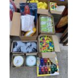 AN ASSORTMENT OF AS NEW OLD SHOP STOCK TOYS AND GAMES