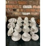 A QUANTITY OF ROYAL DOULTON 'WHITEHAVEN' CUPS, SAUCERS AND SIDE PLATES, ETC