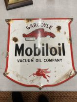 AN ENAMEL MOBIL OIL SIGN