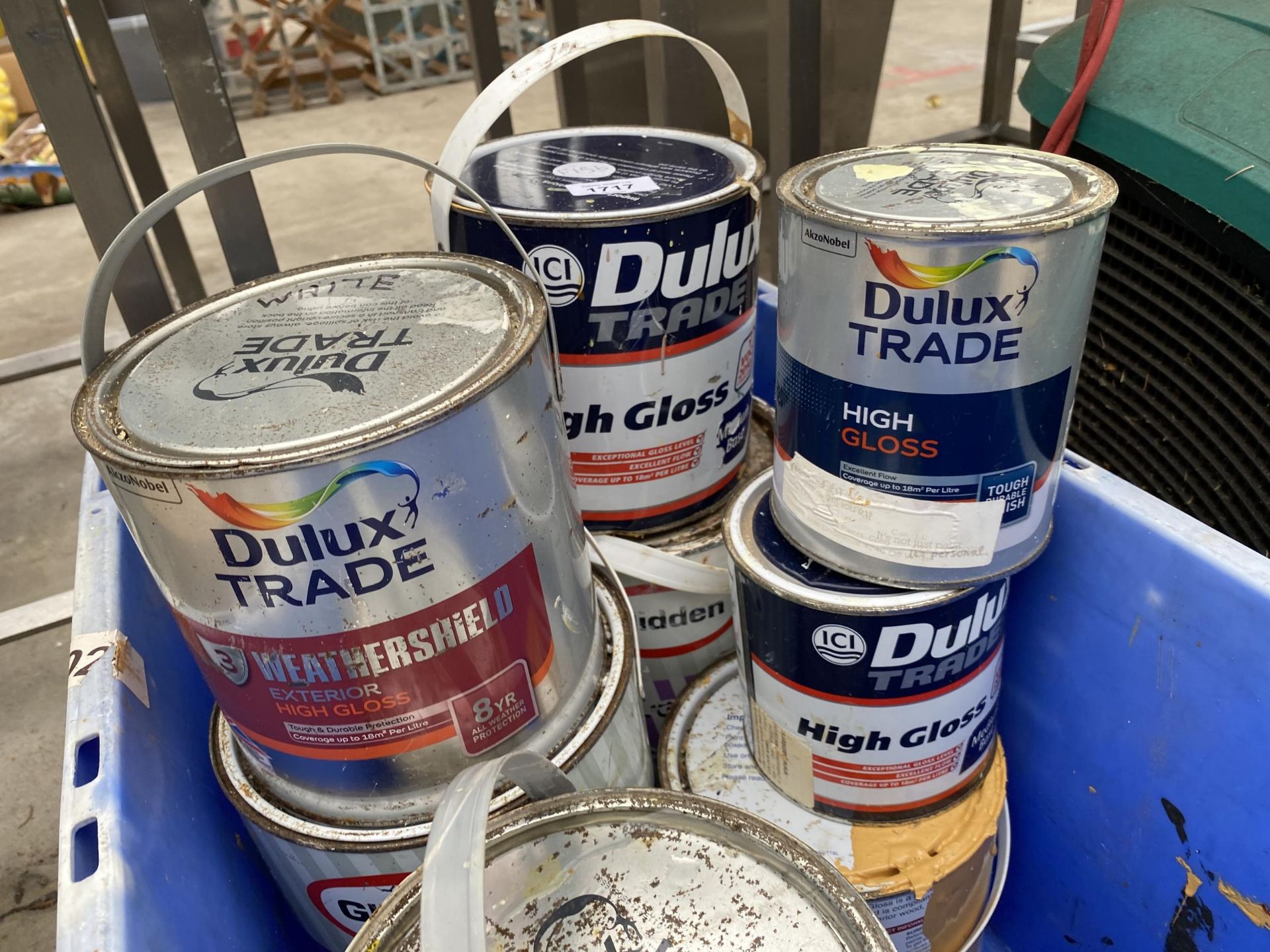 A VARIOUS ASSORTMENT OF TINS OF PAINT - Image 2 of 3