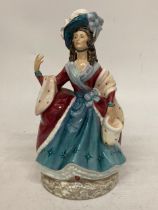 A PEGGY DAVIES PROMOTIONAL RELEASE BONE CHINA FIGURE - SARAH SIDDONS ILLUSTRIOUS LADIES OF THE STAGE
