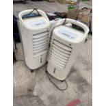 A PAIR OF ELECTRIC CHALLANGE AIR COOLERS