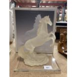 A BOXED REARING HORSE FIGURE FROM 'THE STARLIGHT COLLECTION'