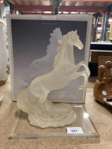 A BOXED REARING HORSE FIGURE FROM 'THE STARLIGHT COLLECTION'