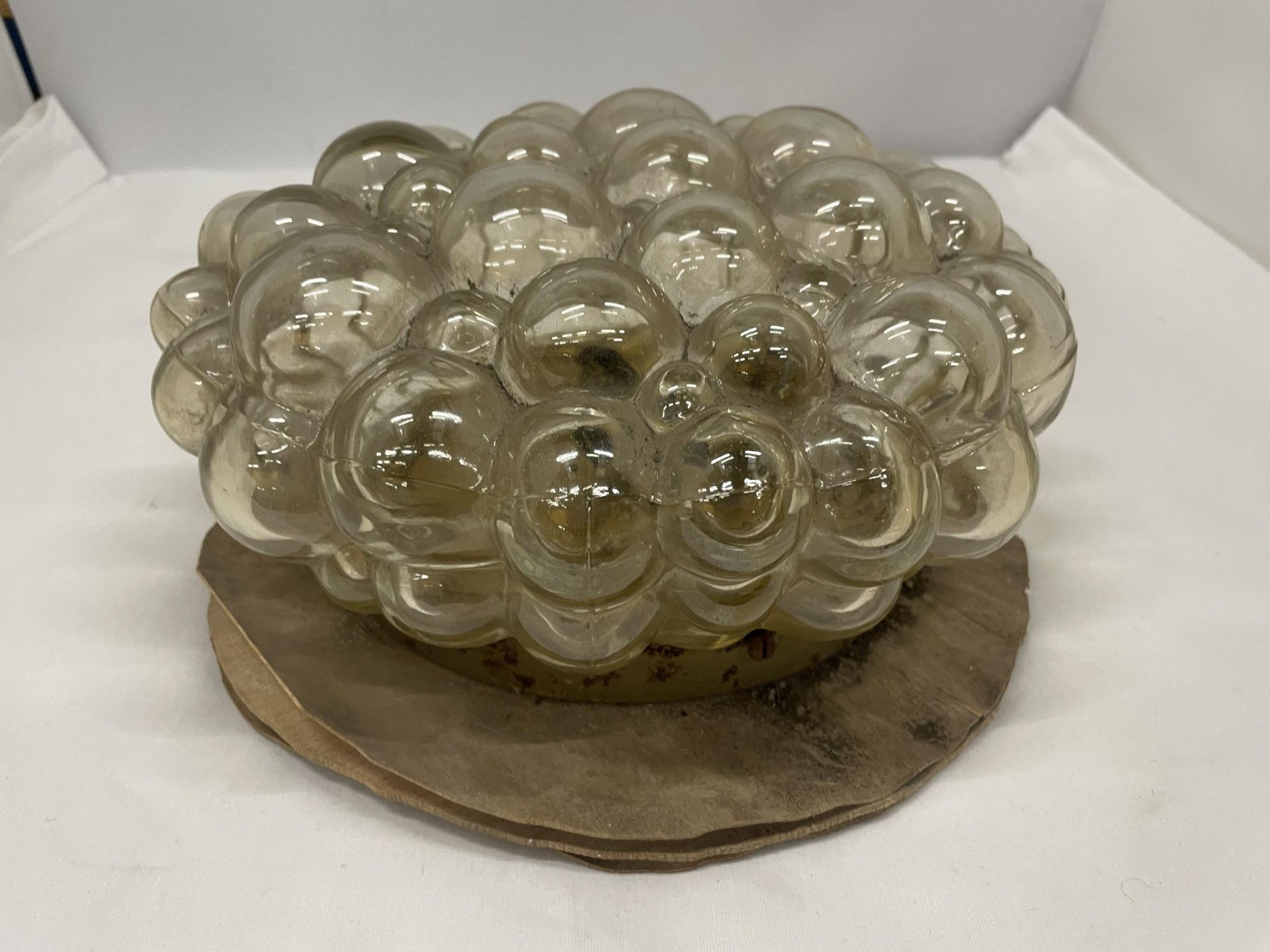 A VINTAGE BUBBLE CEILING LIGHT BY HELENA TYNELL