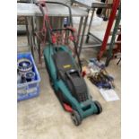 A BOSCH ROTAK 34 ELECTRIC LAWN MOWER WITH GRASS BOX