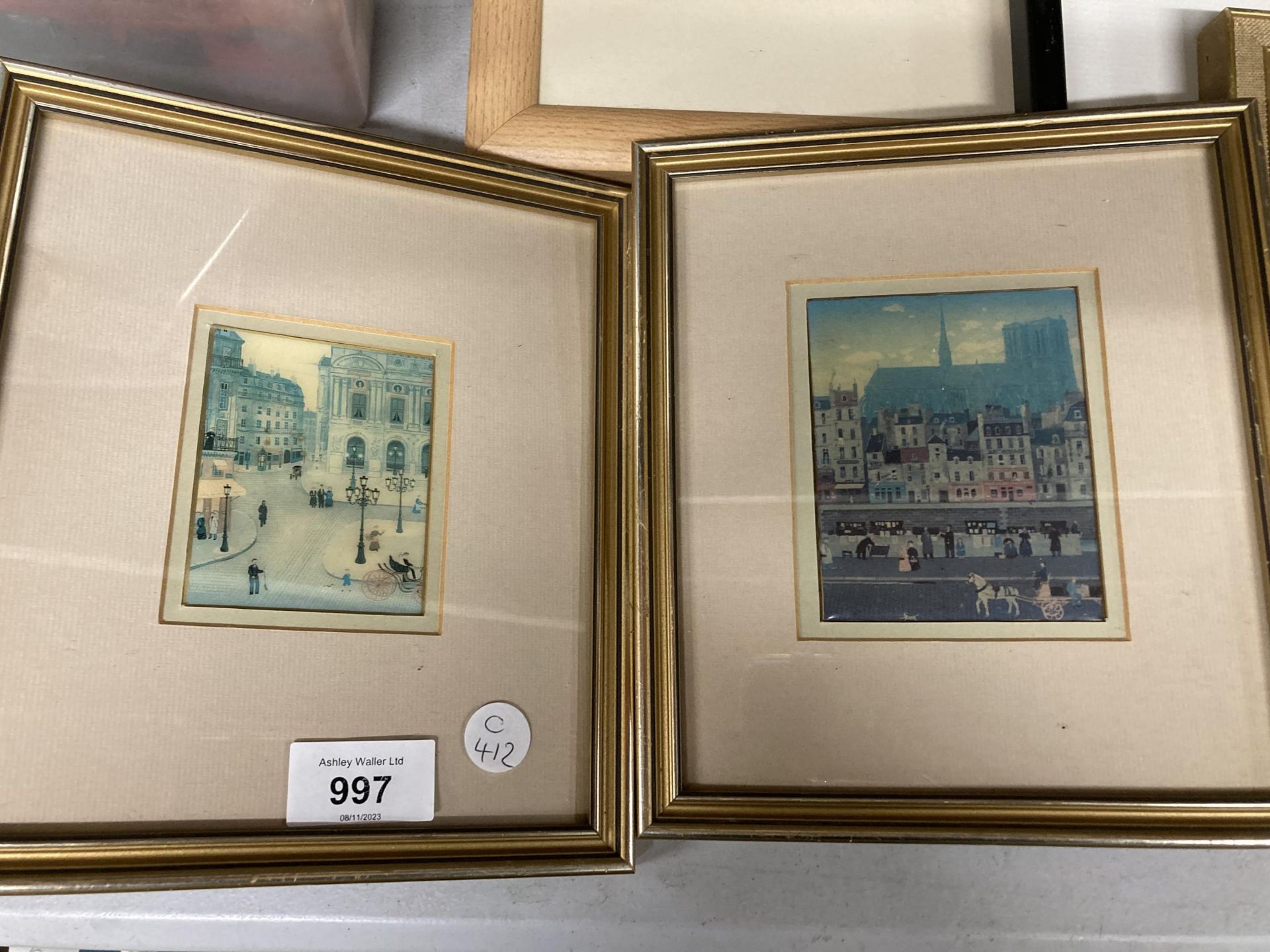 SIX SMALL FRAMED PRINTS VINTAGE SCENES, ETC - Image 2 of 5