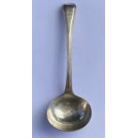 A VICTORIAN 1847 HALLMARKED LONDON SILVER LADLE, MAKER CHAWNER & CO, LENGTH 17 CM, WEIGHT 70 GRAMS