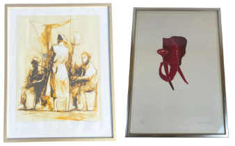 TWO MID CENTURY SWEDISH LIMITED EDITION PENCIL SIGNED PRINTS - KENT KARLSSON (80/125) AND BERNDT
