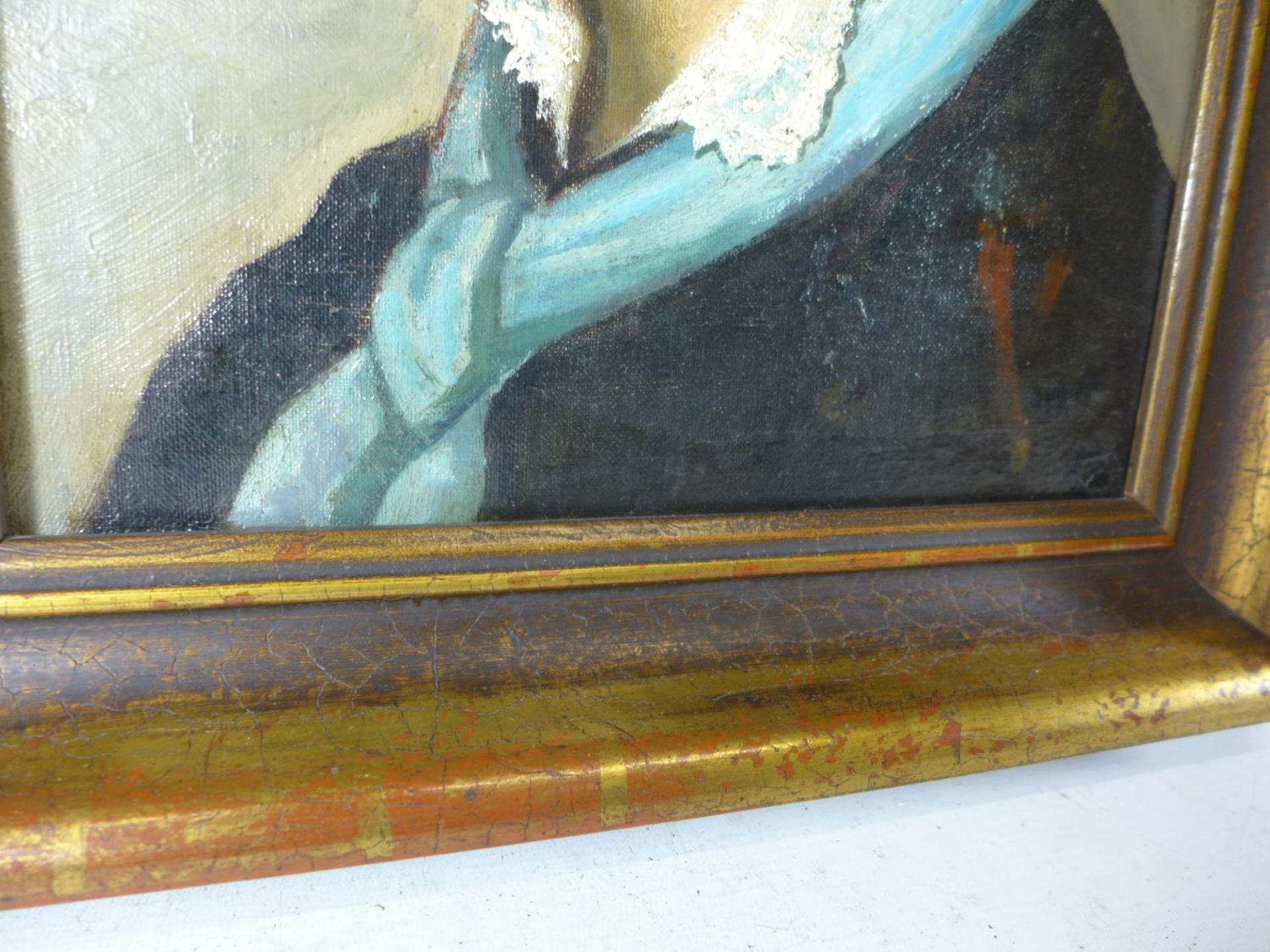 A LATE 19TH/EARLY 20TH CENTURY PORTRAIT OF A YOUNG LADY, OIL ON CANVAS, BEARS MONOGRAM H.M, 41 X - Image 4 of 6