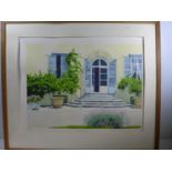ILANA RICHARDSON (20TH/21ST CENTURY) SIGNED LIMITED EDITION (129/225) COLOURED PRINT OF A HOUSE IN