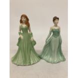 TWO COALPORT HEART TO HEART FIGURES - 'MY SISTER MY FRIEND' AND 'DEVOTED TO YOU'