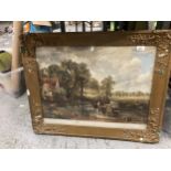 A LARGE PRINT OF 'THE HAYWAIN' BY JOHN CONSTABLE, 79CM X 65CM