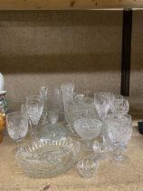 A COLLECTION OF VINTAGE GLASSES ETC