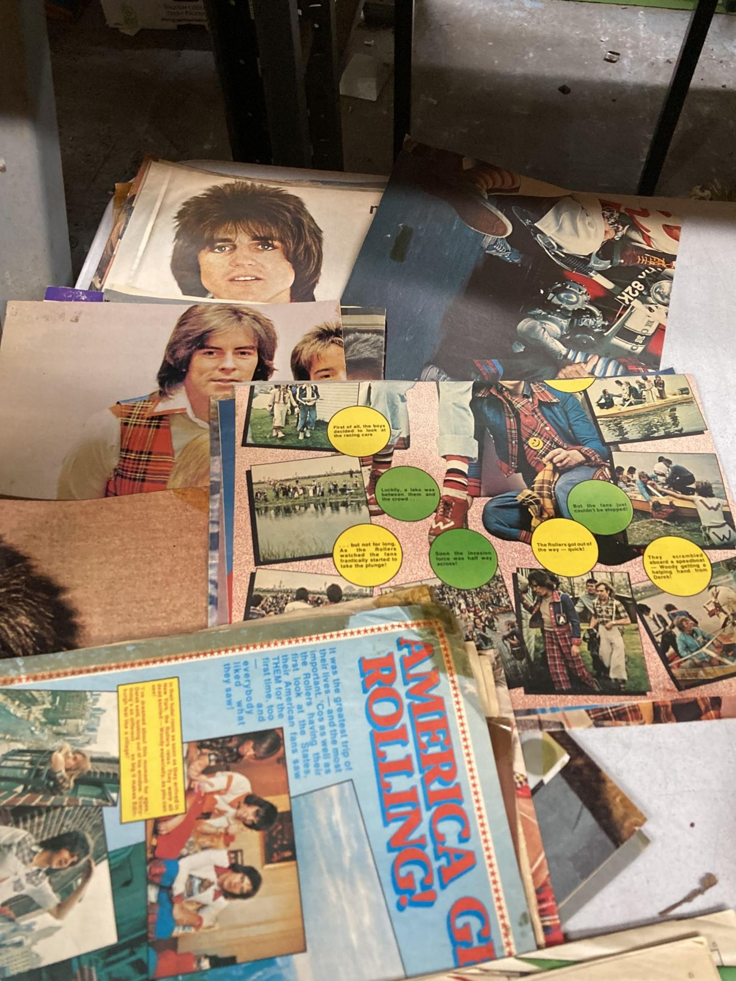 A COLLECTION OF BAY CITY ROLLERS POSTERS, ETC TAKEN FROM MAGAZINES - Image 2 of 3