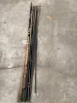 A VINTAGE MILBRO CLASSIC FISHING ROD WITH CARRY BAG