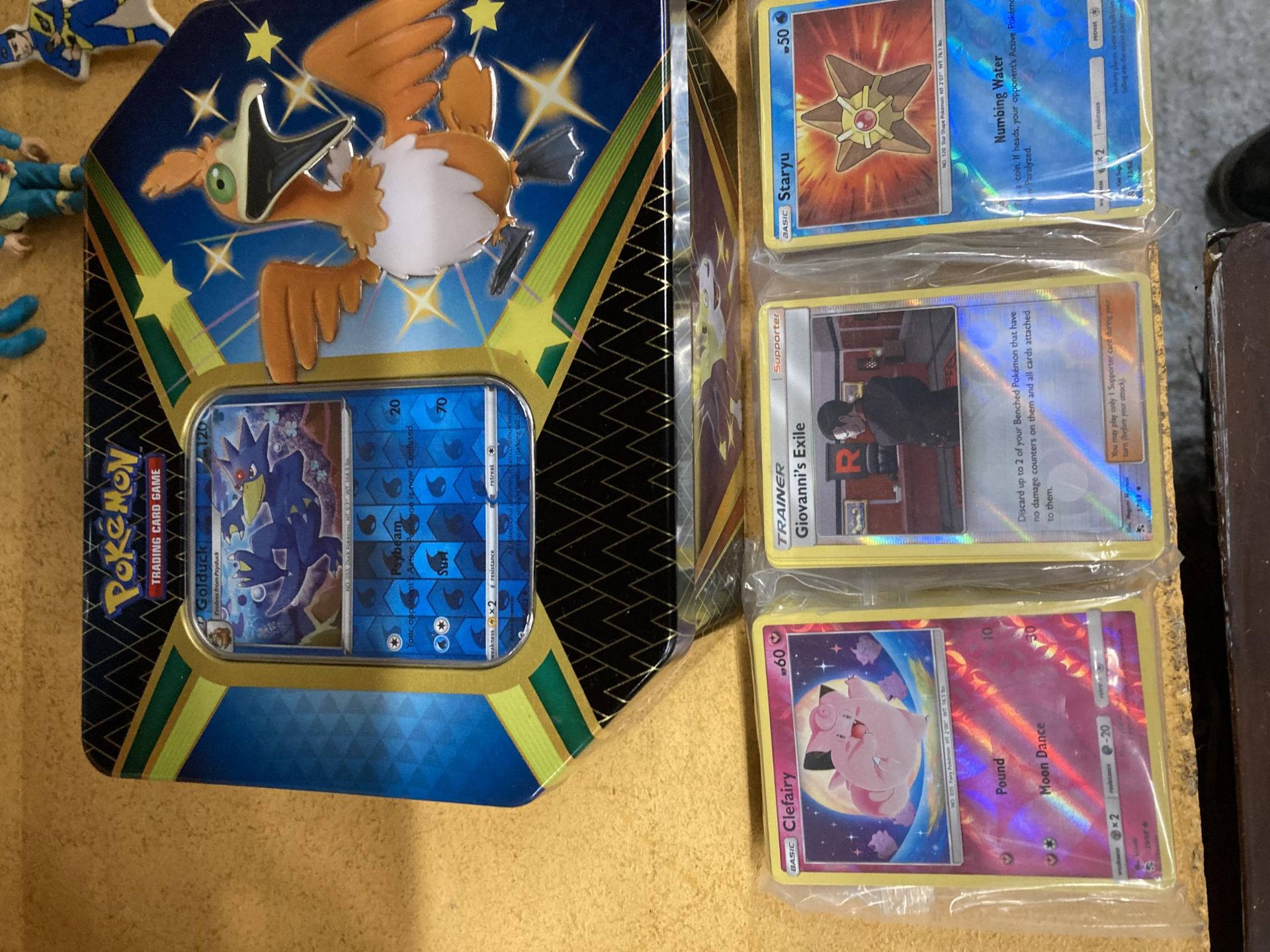 TWO POKEMON COLLECTORS TINS WITH 300+ CARDS INCLUDING SHINIES, RARES, ETC - Image 3 of 4
