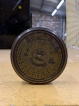 A BRASS 100 YEARS DESK CALENDAR