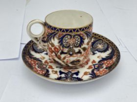 A ROYAL CROWN DERBY IMARI CUP AND SAUCER
