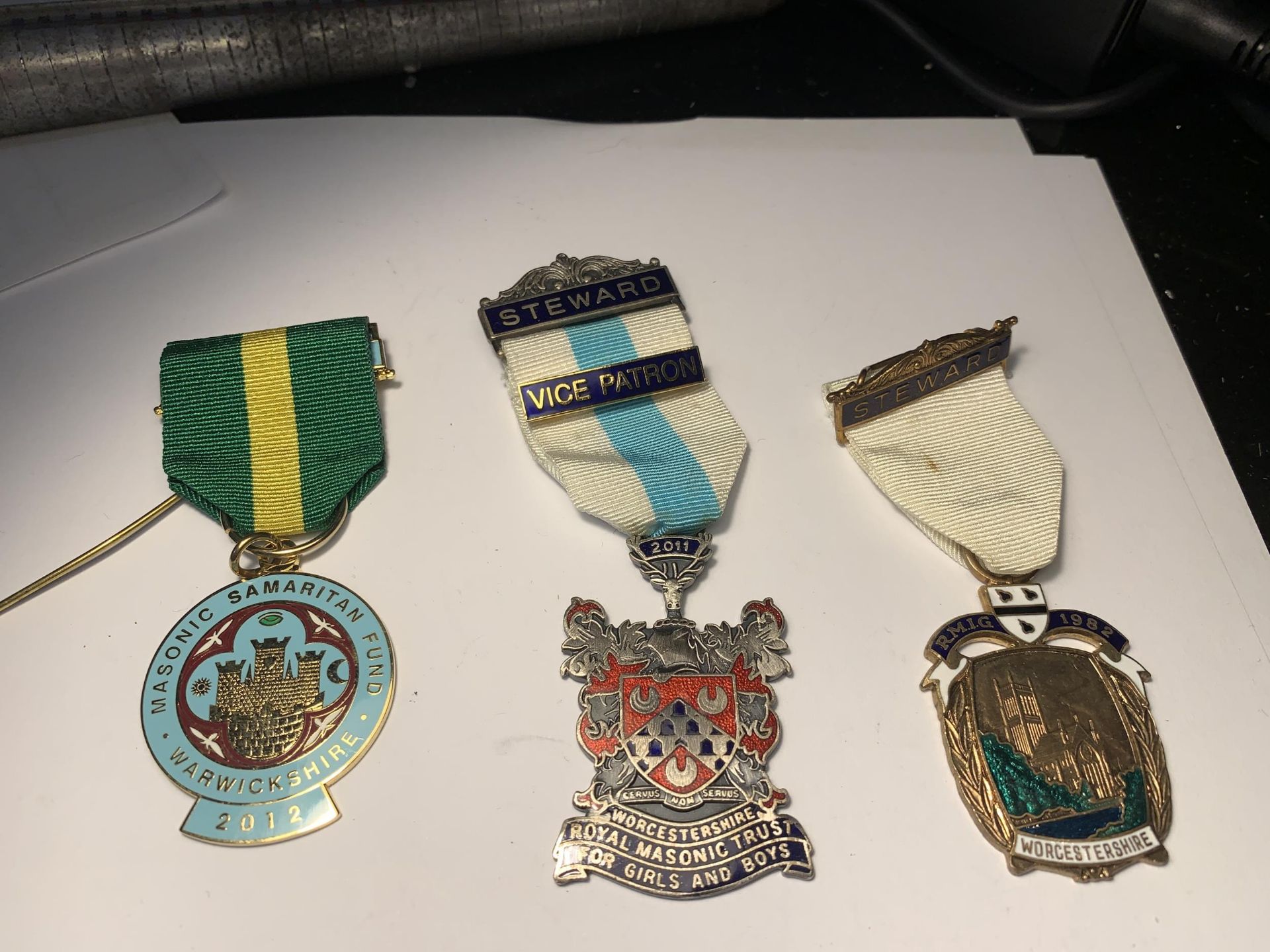FIVE ASSORTED MASONIC MEDALS - Image 2 of 4
