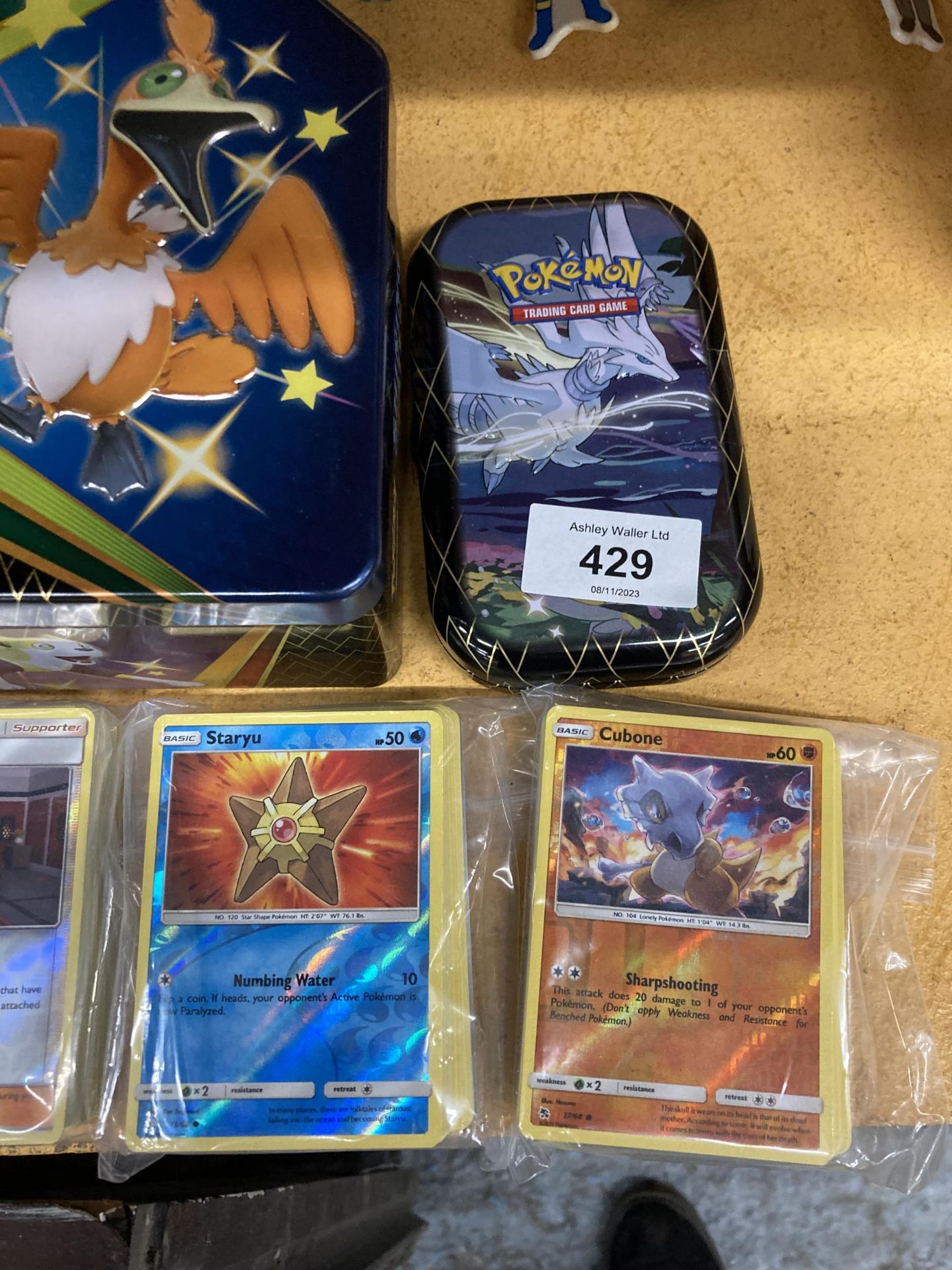 TWO POKEMON COLLECTORS TINS WITH 300+ CARDS INCLUDING SHINIES, RARES, ETC - Image 2 of 4