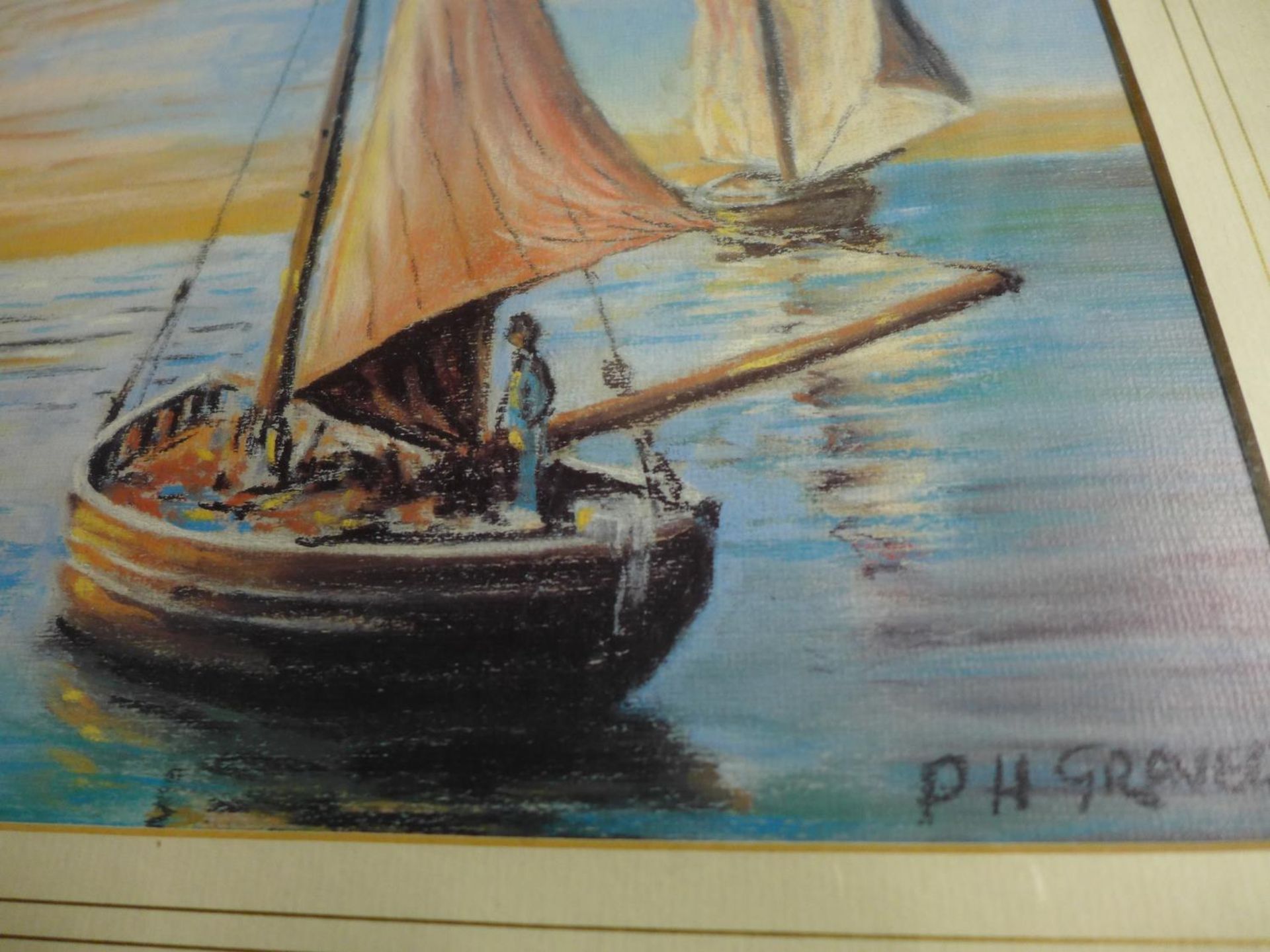 PERCY GRAVER (BRITISH, BORN 1943) 'SETTING SAIL' LIMITED EDITION (12/150), COLOURED PRINT, SIGNED - Image 2 of 5