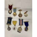 A COLLECTION OF MASONIC MEDALS TO INCLUDE CHESHIRE FESTIVAL 1951, WARWICKSHIRE WOMEN'S, ETC - 8 IN