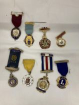 A COLLECTION OF MASONIC MEDALS TO INCLUDE CHESHIRE FESTIVAL 1951, WARWICKSHIRE WOMEN'S, ETC - 8 IN