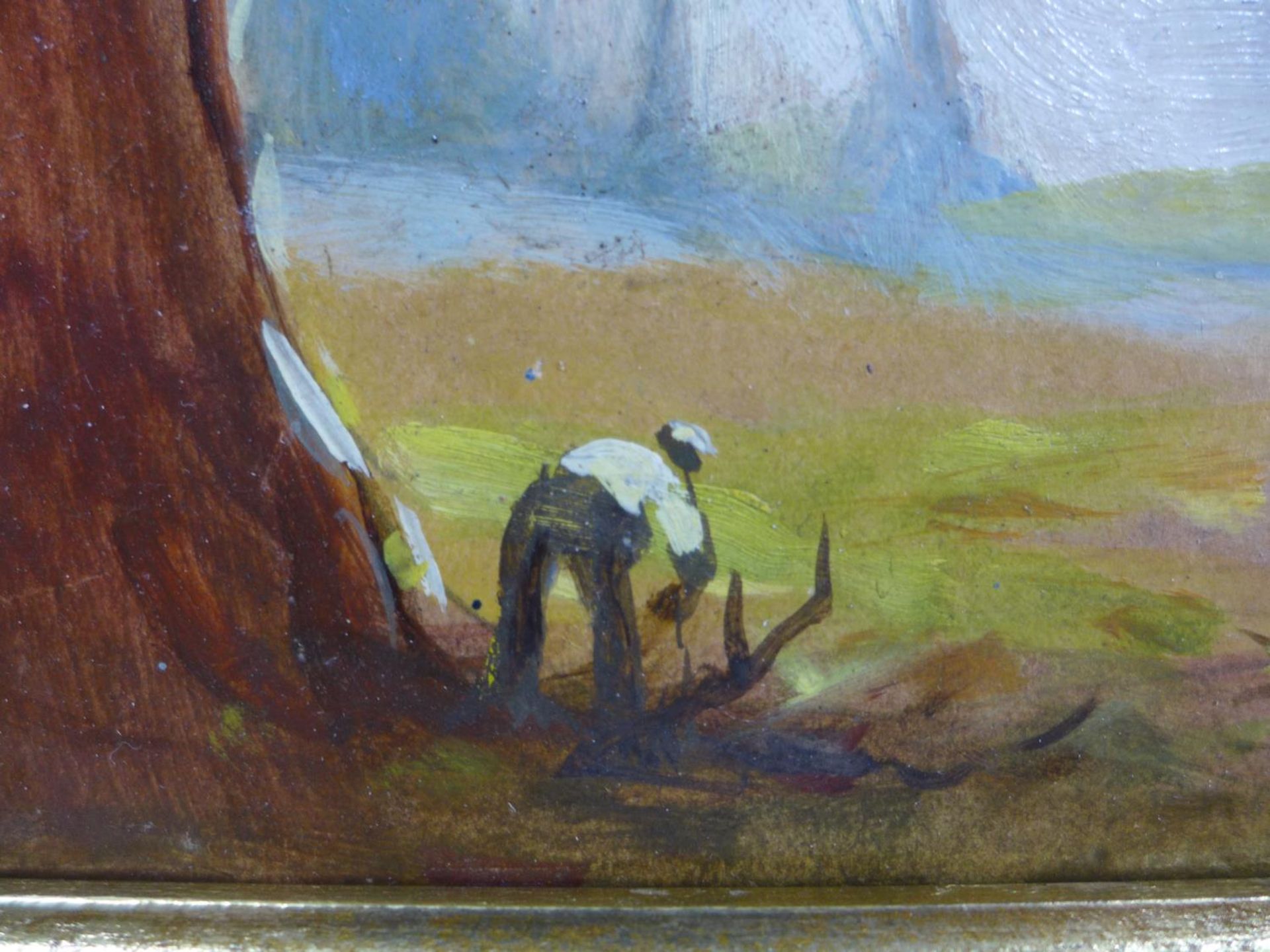 HAROLD C. HARVEY (BRITISH 20TH CENTURY) MAN IN A WOODLAND SCENE, OIL ON BOARD, SIGNED LOWER RIGHT, - Image 3 of 7