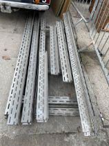 A LARGE QUANTITY OF METAL RACKING